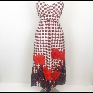 ANTHROPOLOGIE Maeve Tulip Fields Maxi Dress 6